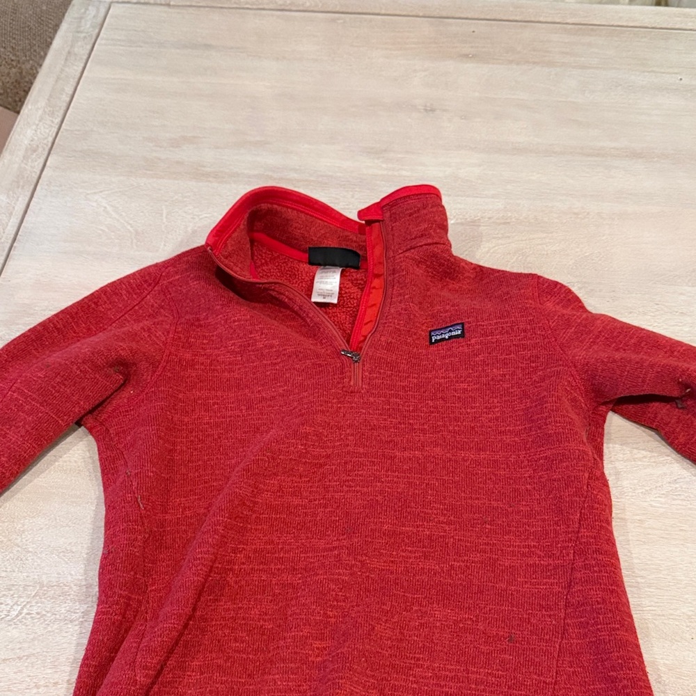 Patagonia Women's Vibrant Red Cowl Neck Sweater